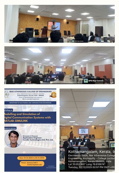 Technical session on “Modeling and Simulation of Digital Communication Systems using MATLAB–Simulink” for the third year students