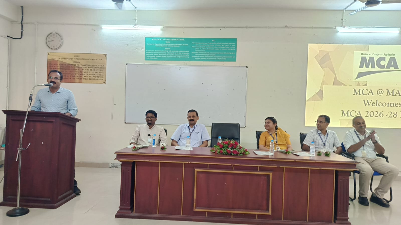 Inauguration of Class Commencement of MCA 2026 – 2028 Batch & Three-Day Induction Programme